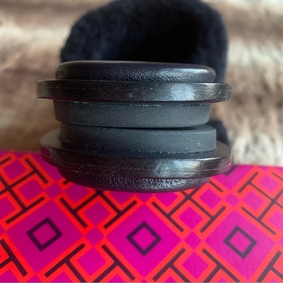 Tory Burch Aspen Embellished Shearling Slides - Picture 6 of 8